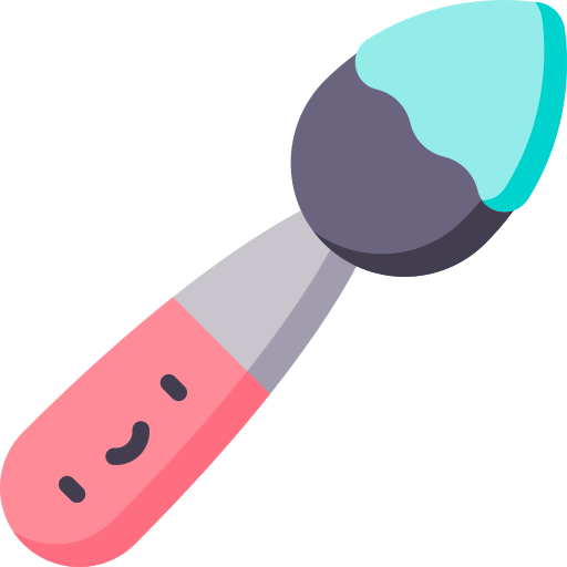 Paint brush Kawaii Flat icon