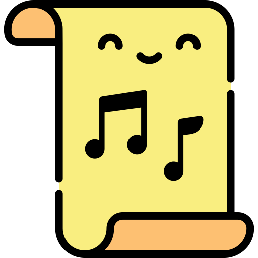 partitura icono gratis