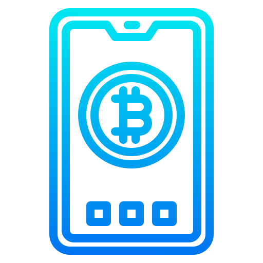 Bitcoin srip Gradient icon