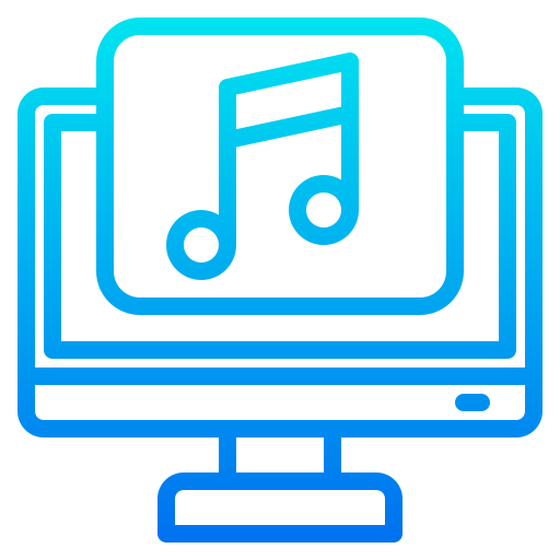 Music srip Gradient icon