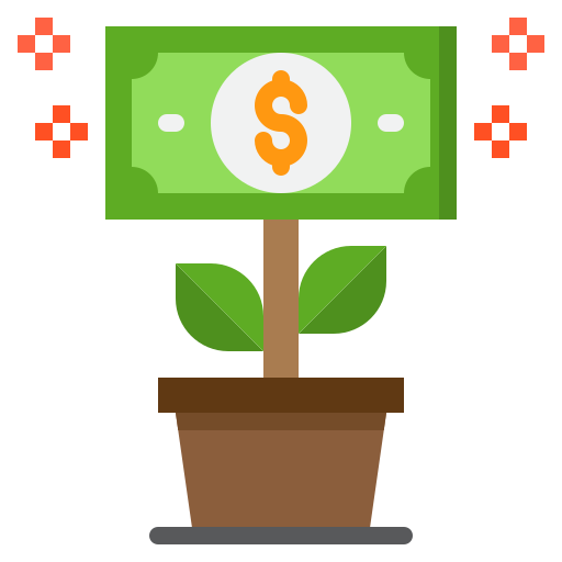 Money srip Flat icon