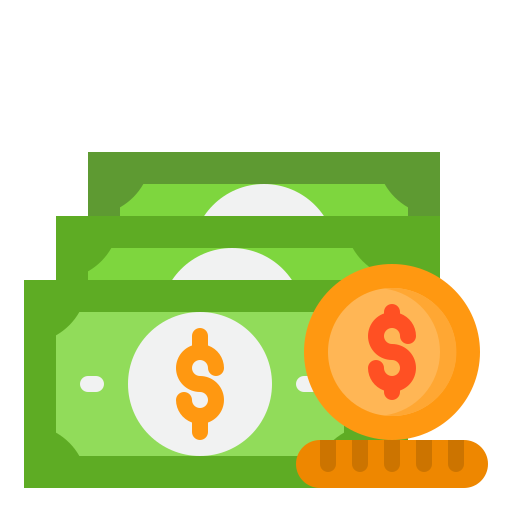 Money srip Flat icon