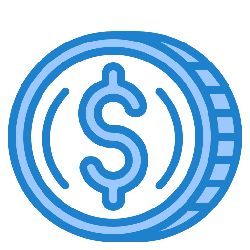 moeda de dólar grátis ícone