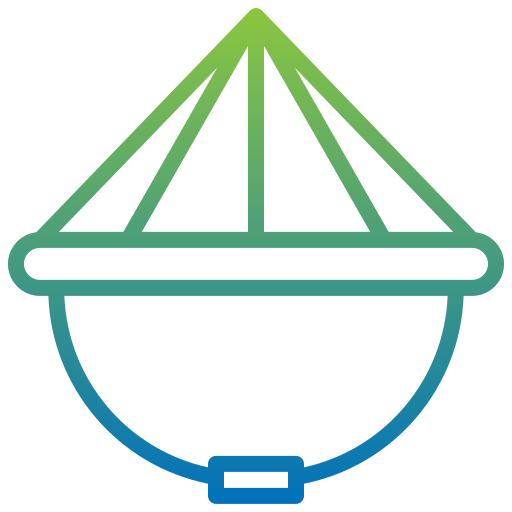 sombrero de bambú icono gratis