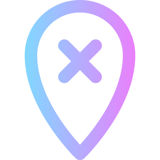 eliminar ubicación icono gratis