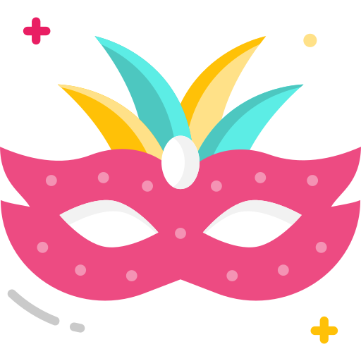 Máscara de carnaval - Iconos gratis de cumpleaños y fiesta