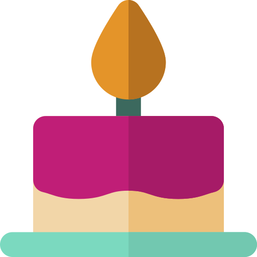 pastel de cumpleaños icono gratis