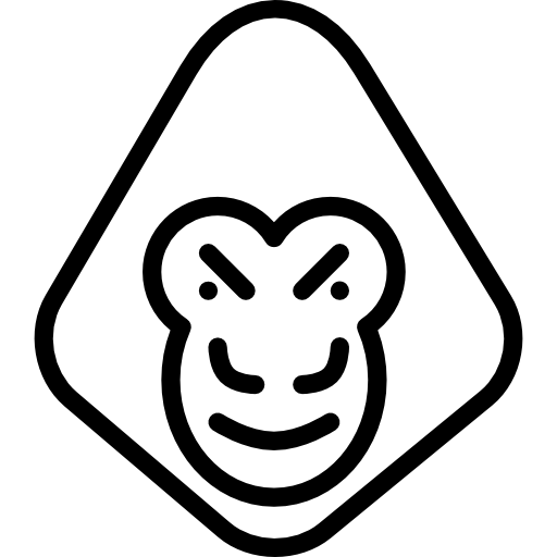 orangután icono gratis