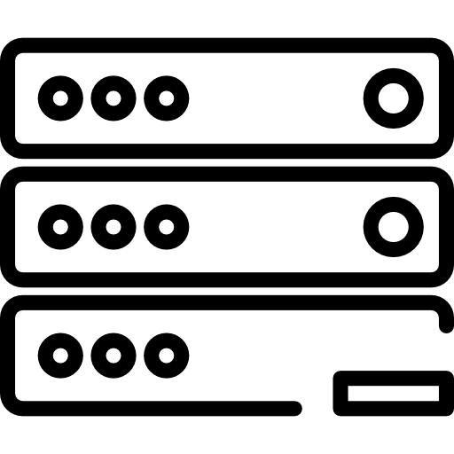 Server Retinaicons Lineal icon