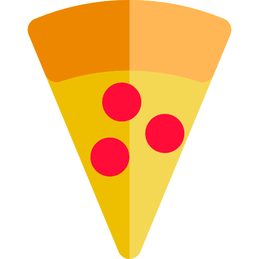 Pizza Basic Rounded Flat Icon