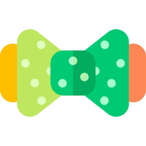 Bow tie Basic Rounded Flat icon