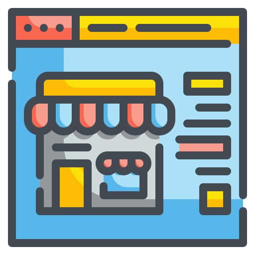 tienda online icono gratis