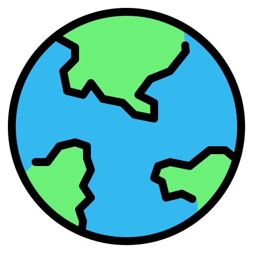 Earth Generic Outline Color icon