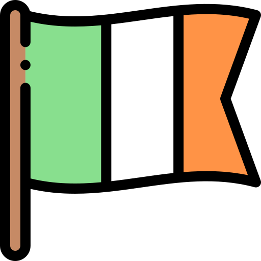 Ireland Detailed Rounded Lineal color icon
