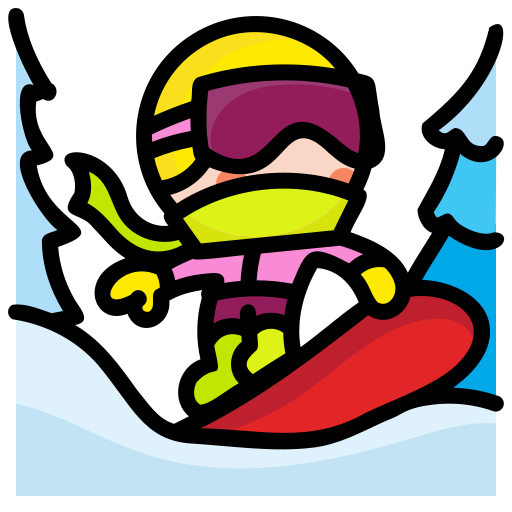 Snowboarding free icon