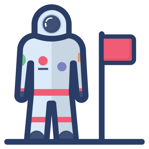 Astronaut Generic Outline Color icon