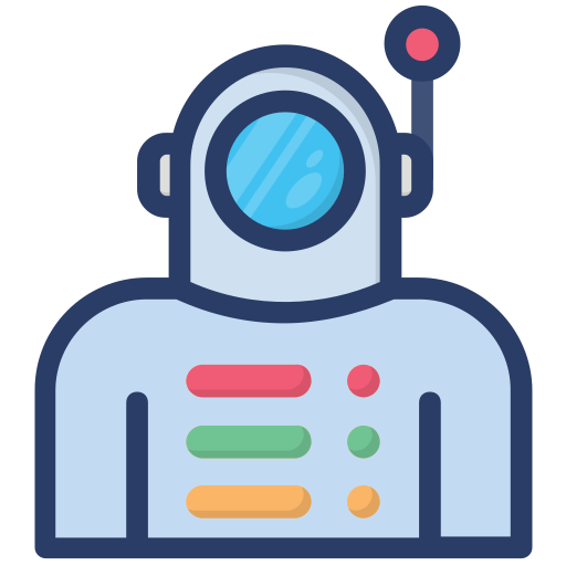 Astronaut Generic Outline Color icon