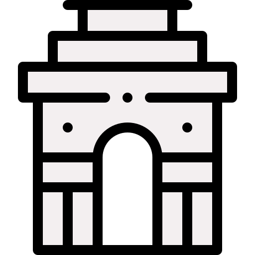 puerta de la india icono gratis