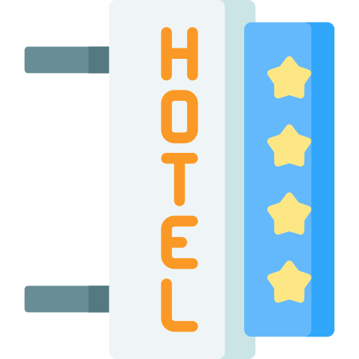 signo del hotel icono gratis