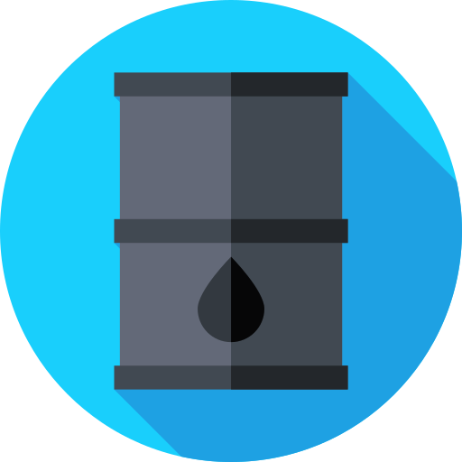 Oil barrel Flat Circular Flat icon