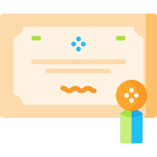 certificado icono gratis