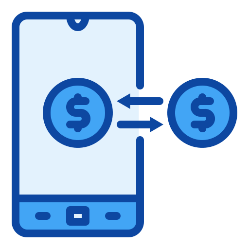 transacción monetaria icono gratis