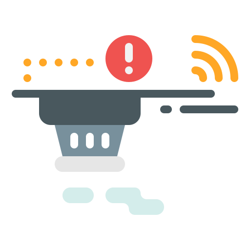 detector de humo icono gratis
