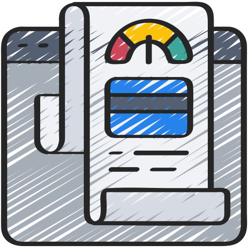 puntaje de crédito comercial icono gratis