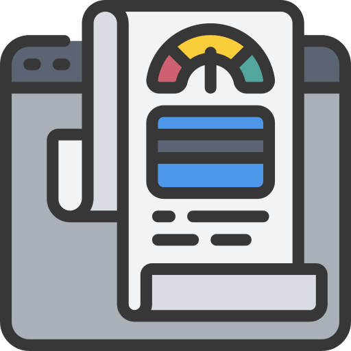 puntaje de crédito comercial icono gratis