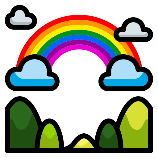 arco iris icono gratis