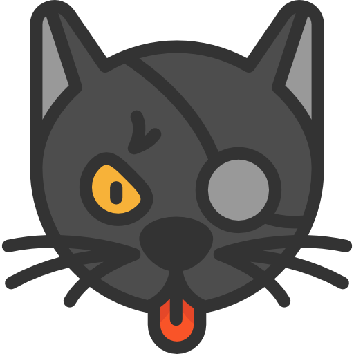 Black Cat Special Lineal Color Icon