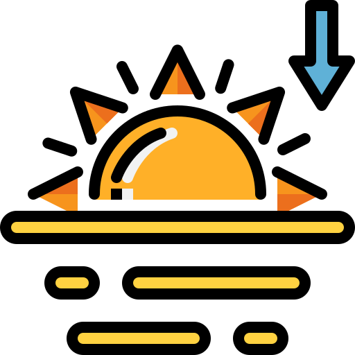 Sunrise Generic Outline Color icon