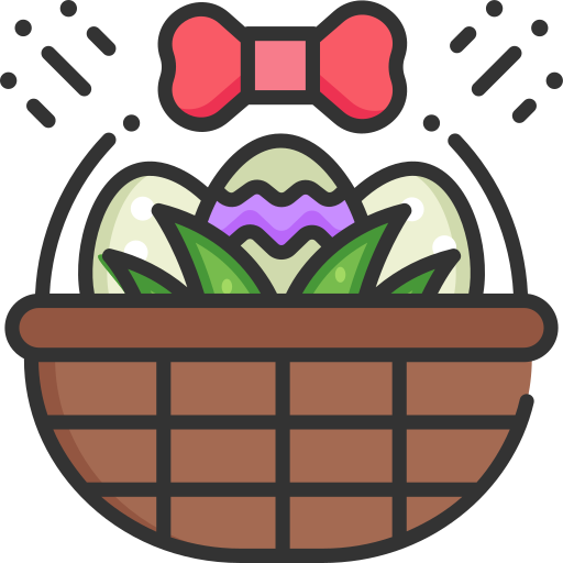 huevos de pascua icono gratis