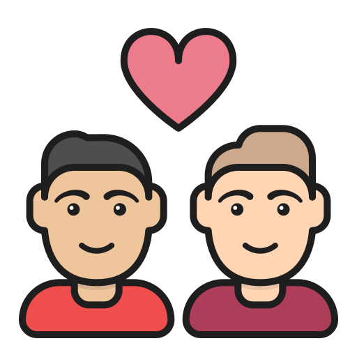 Couple Generic Outline Color icon