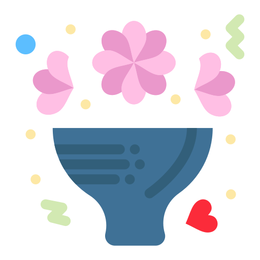 ramo de flores icono gratis