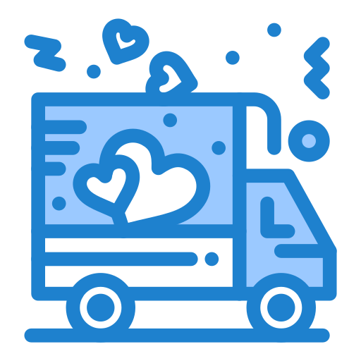 camión de reparto icono gratis