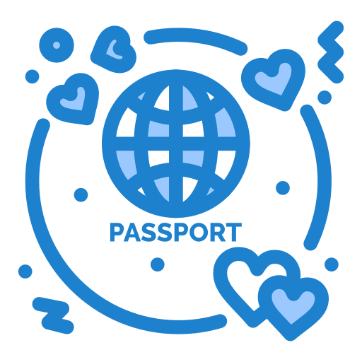 pasaporte icono gratis