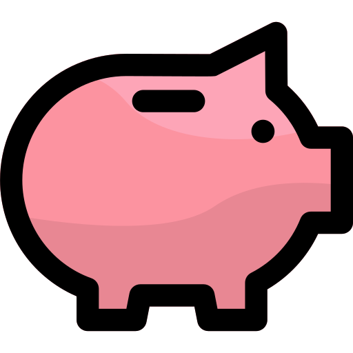 Piggy bank free icon