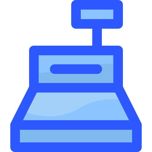 caja registradora icono gratis