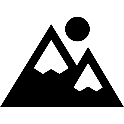 Mountain icon Basic Straight Filled