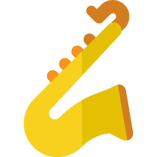 saxofón icono gratis