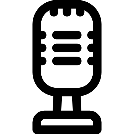 Microphone Basic Rounded Lineal icon