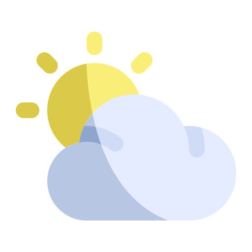 Clouds and sun - Free weather icons