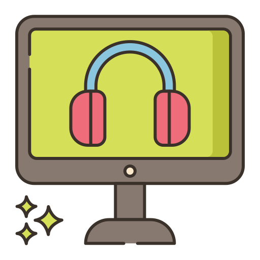 curso de audio icono gratis