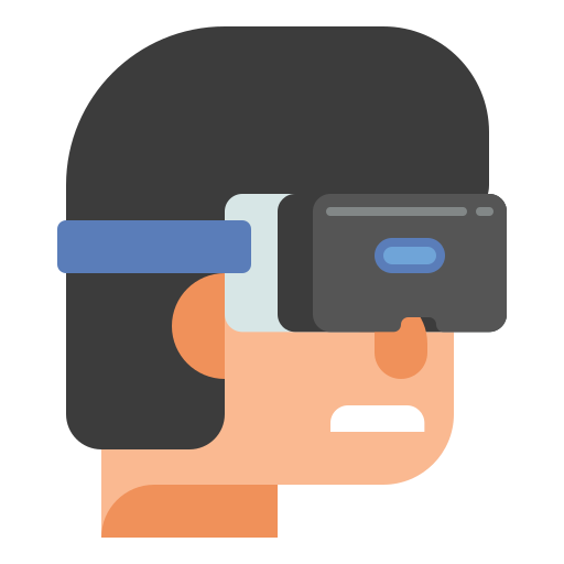 gafas de realidad virtual icono gratis