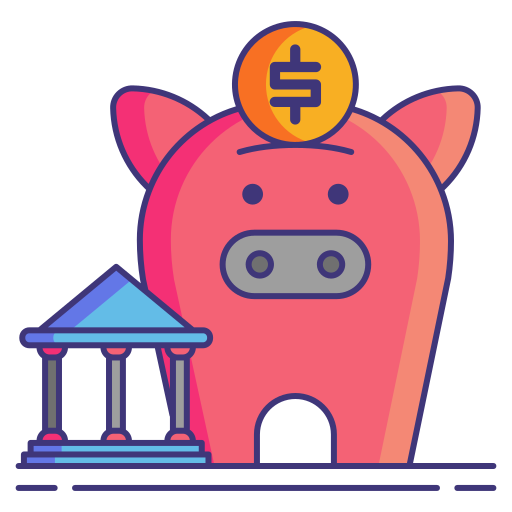 Piggy bank free icon