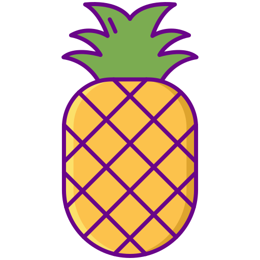 Pineapple Flaticons Lineal Color icon