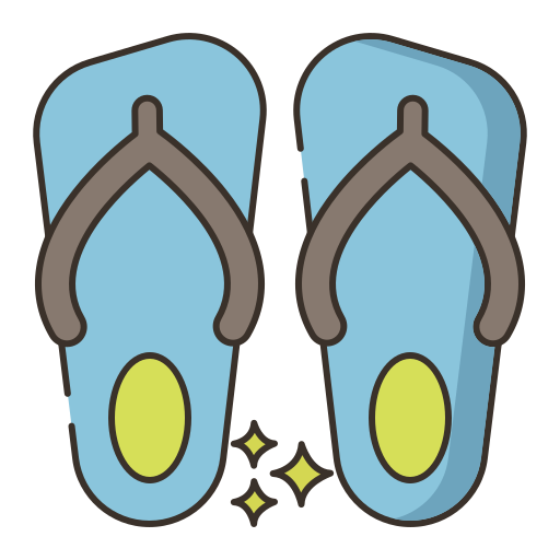 chancletas icono gratis