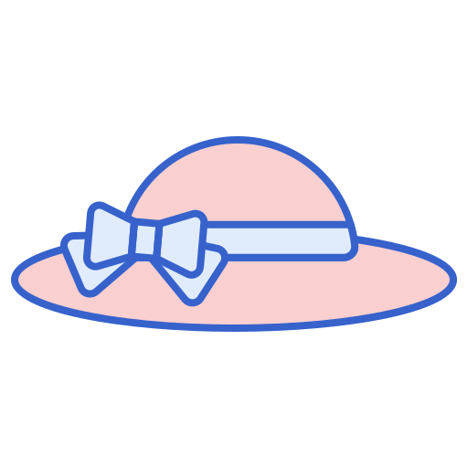 Sun hat Flaticons Lineal Color icon