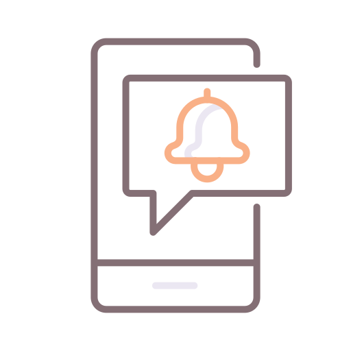 Notification Flaticons Lineal Color icon